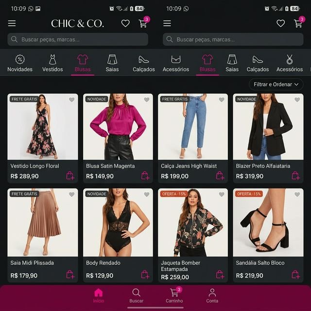 E-commerce de moda feminina